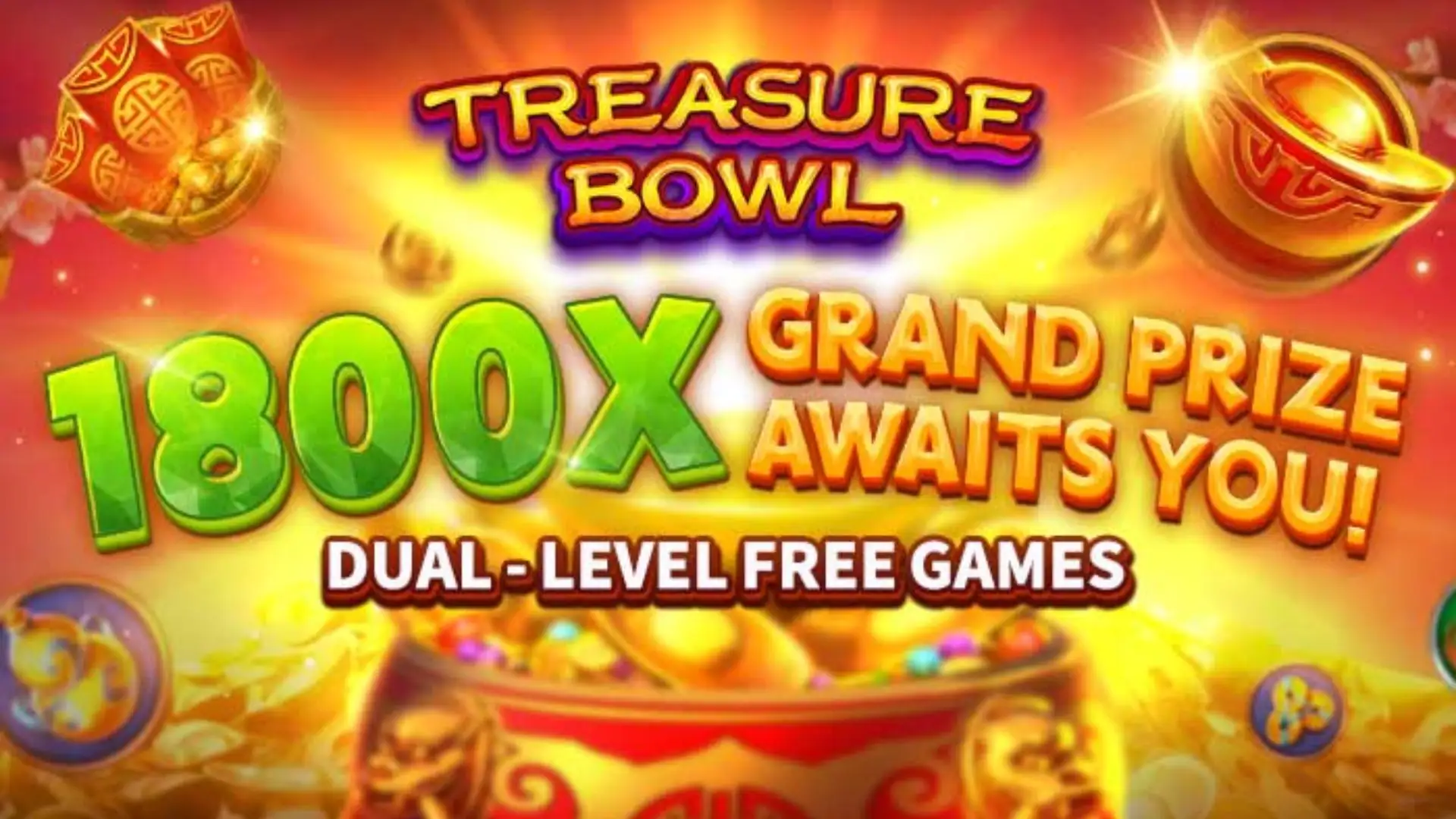 Multiplicadores Treasure Bowl 800jogo - 7777x Máximo com Tigela Dourada